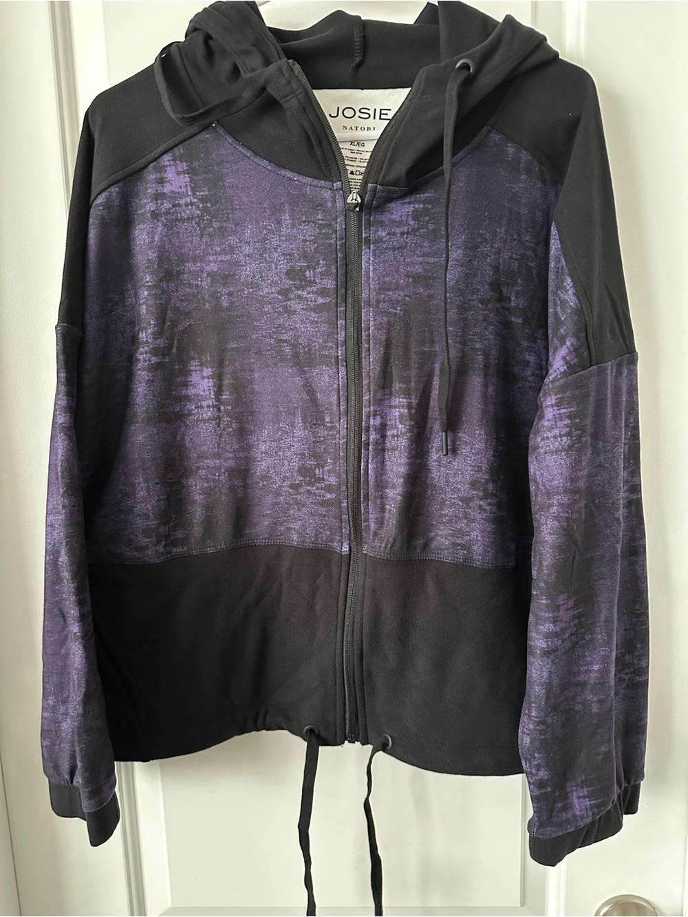 Josie Purple and Black Zip-Up Hoodie